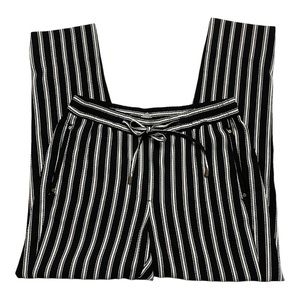 ✨H&M✨Black & White Vertical Stripe Pants Size 6